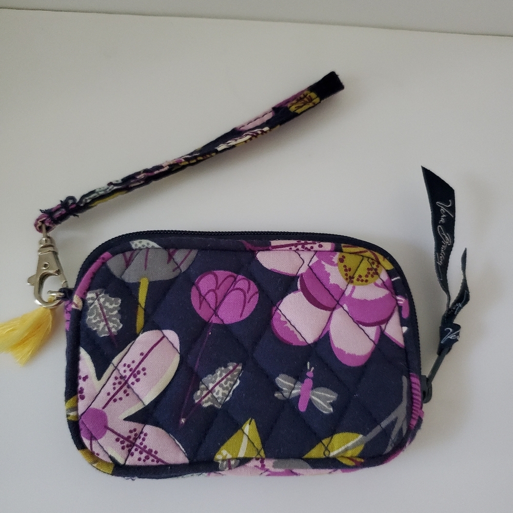 Vera Bradley Zippered Card Holder Pouch Wristlet